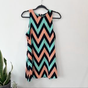 Chevron shift dress